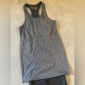 Zyia active small gray heathered seamless tank top athletic.